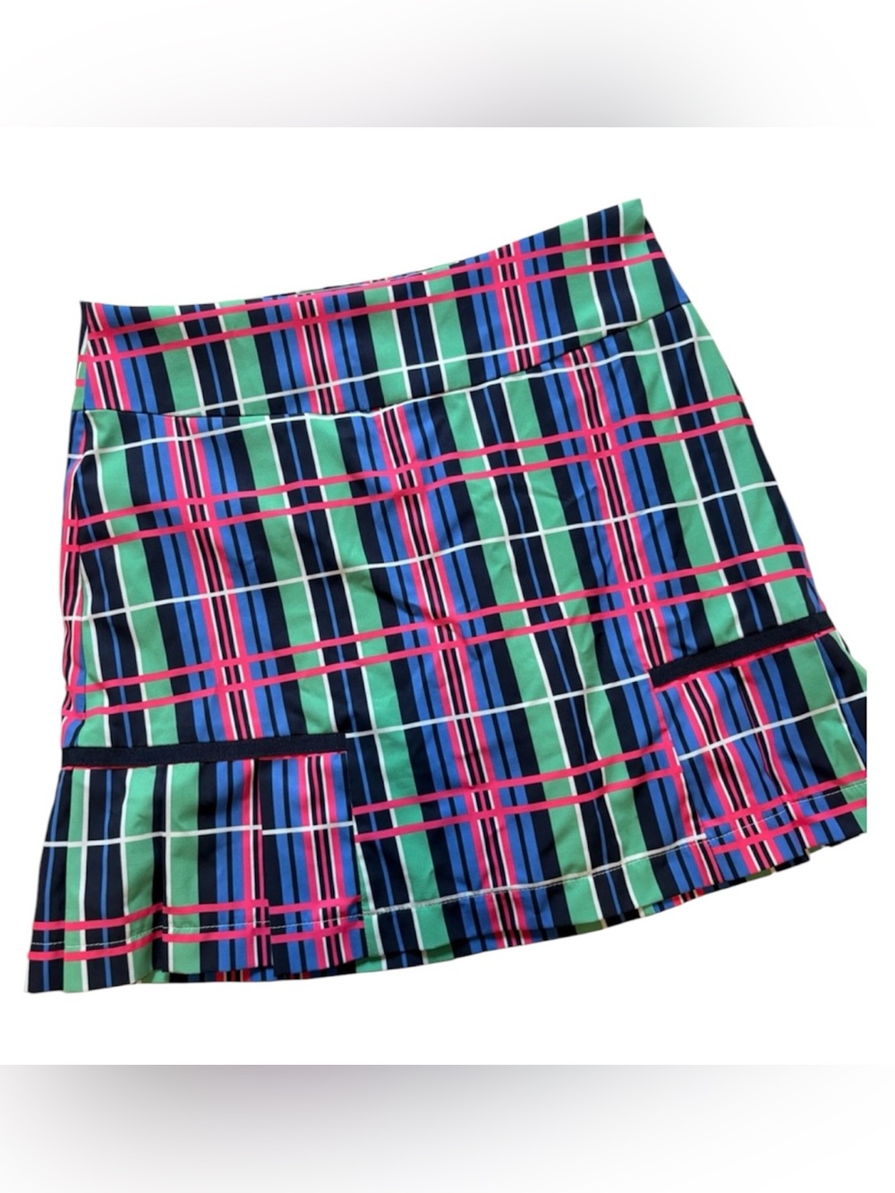 Golftini ‘Only a Kiss’ Plaid Classic & Cool Mini Skirt Skort 10